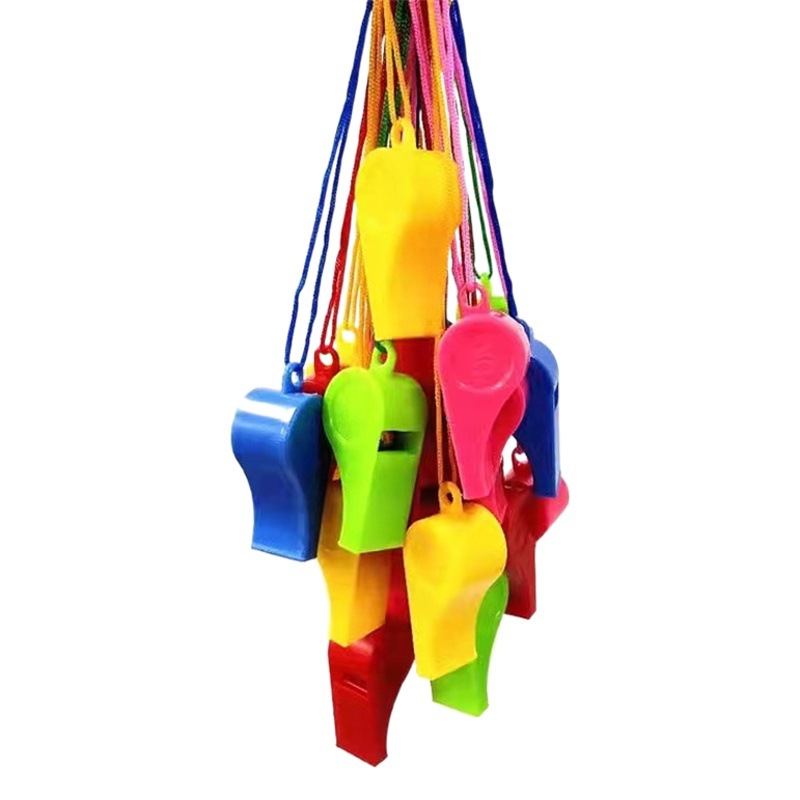 Plastic whistle high quality ABS plastic whistle outdoor sports training referee 6 words whistle cheer whistle