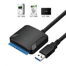 跨境易驱线usb3.0 2.5/3.5英寸机械SSD硬盘通用转接线外接读取SAT