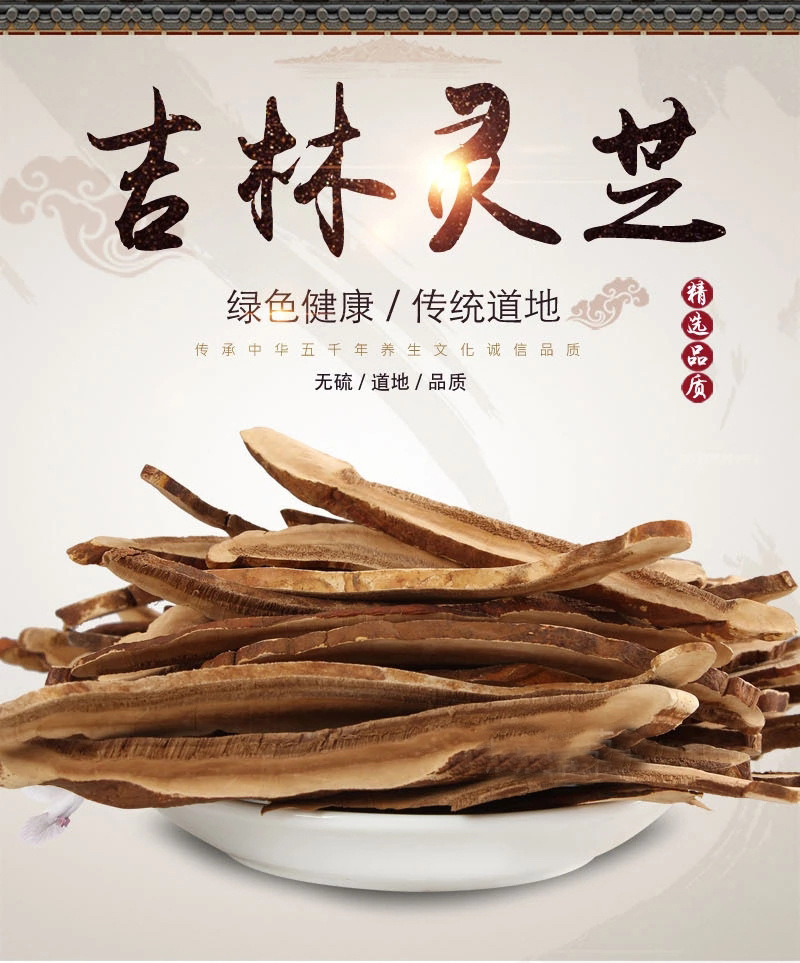 Lingzhi Reishi Mushroom Slices 500g Ganoderma lucidum Dried Herbal Slices for Tea Wine and Decoction key features