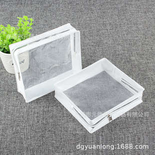 Wholesale electric hot pressing EVA three-dimensional cosmetic bag TPU transparent plastic soft glue washing bag PVC gift packaging bag