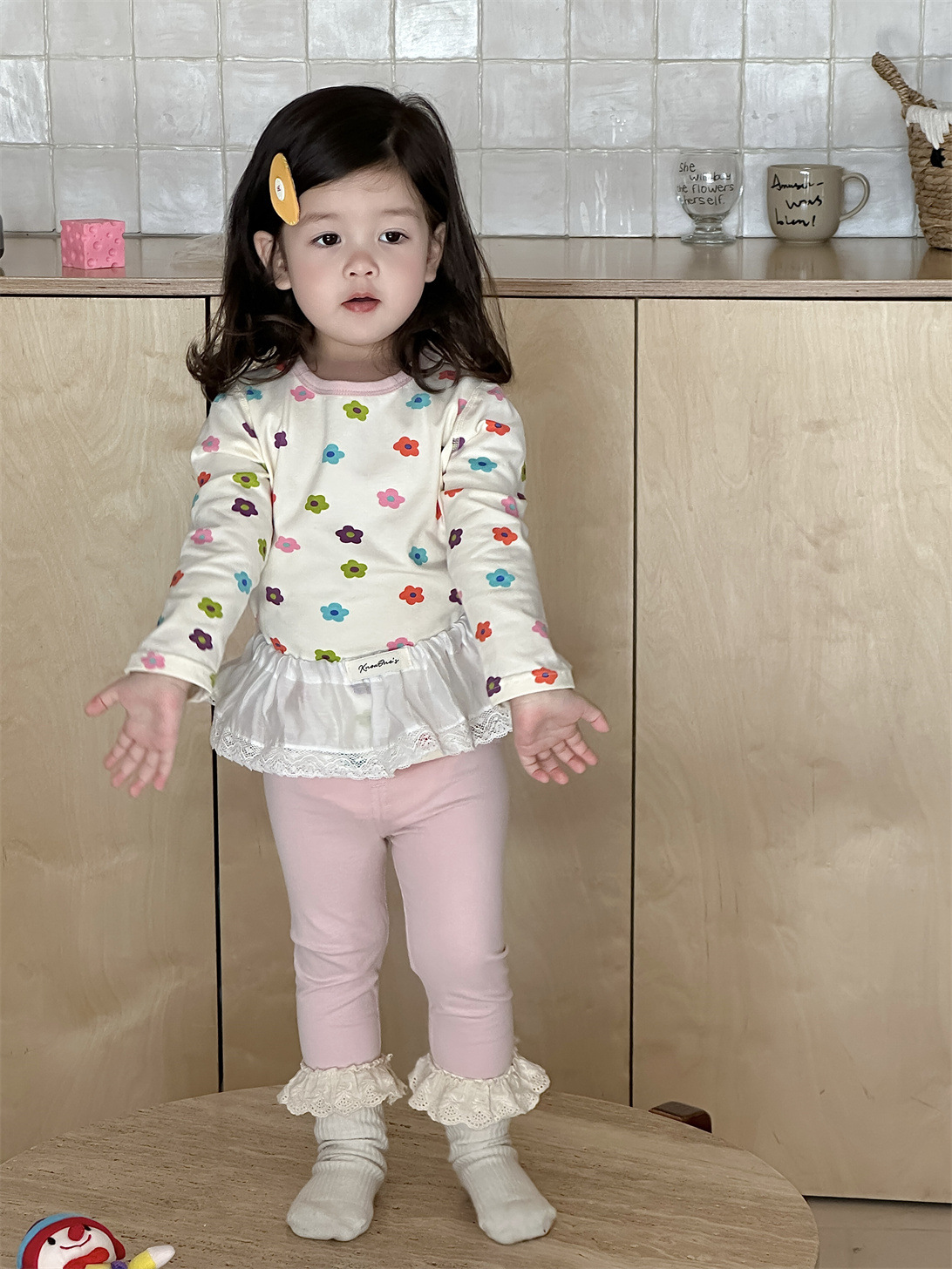 Pijamas infantiles de otoño conjunto de casa 2025 ropa de otoño ropa infantil coreana pijamas niñas ropa de hogar dos piezas