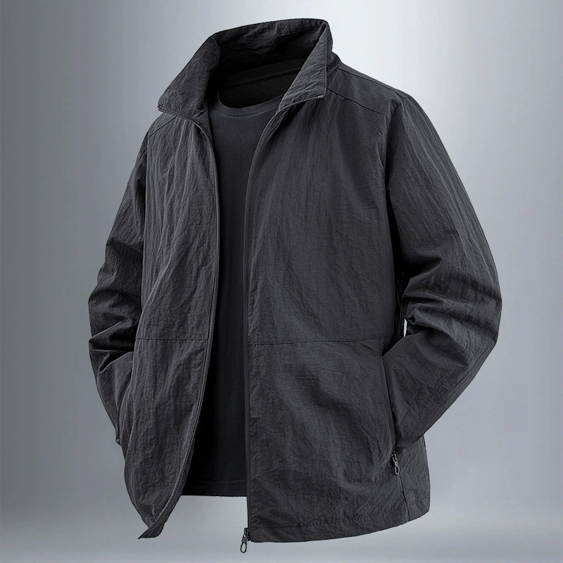 Men’s autumn jacket, quick‑dry, universal relaxed fit, plus sizes