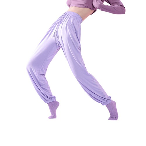 Modern dance pants for men and women, training pants, lantern pants, hemmed pants, sports radish pants
