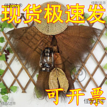 蓑衣斗笠帽草帽农家乐装饰道具可穿棕衣蓑笠斗篷古风梭衣披肩草鞋