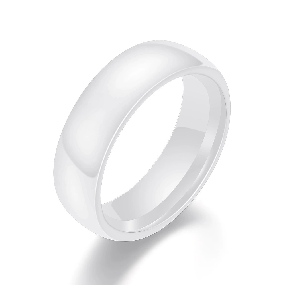 Glossy universal ring, accessory for men and women, 6mm, simple and elegant design, for beloved