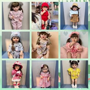 Doll Artificial Baby Companion Toy Safe Soft Plastic Can Stand, Sit, Lie down and Bathe Children's Day Gift