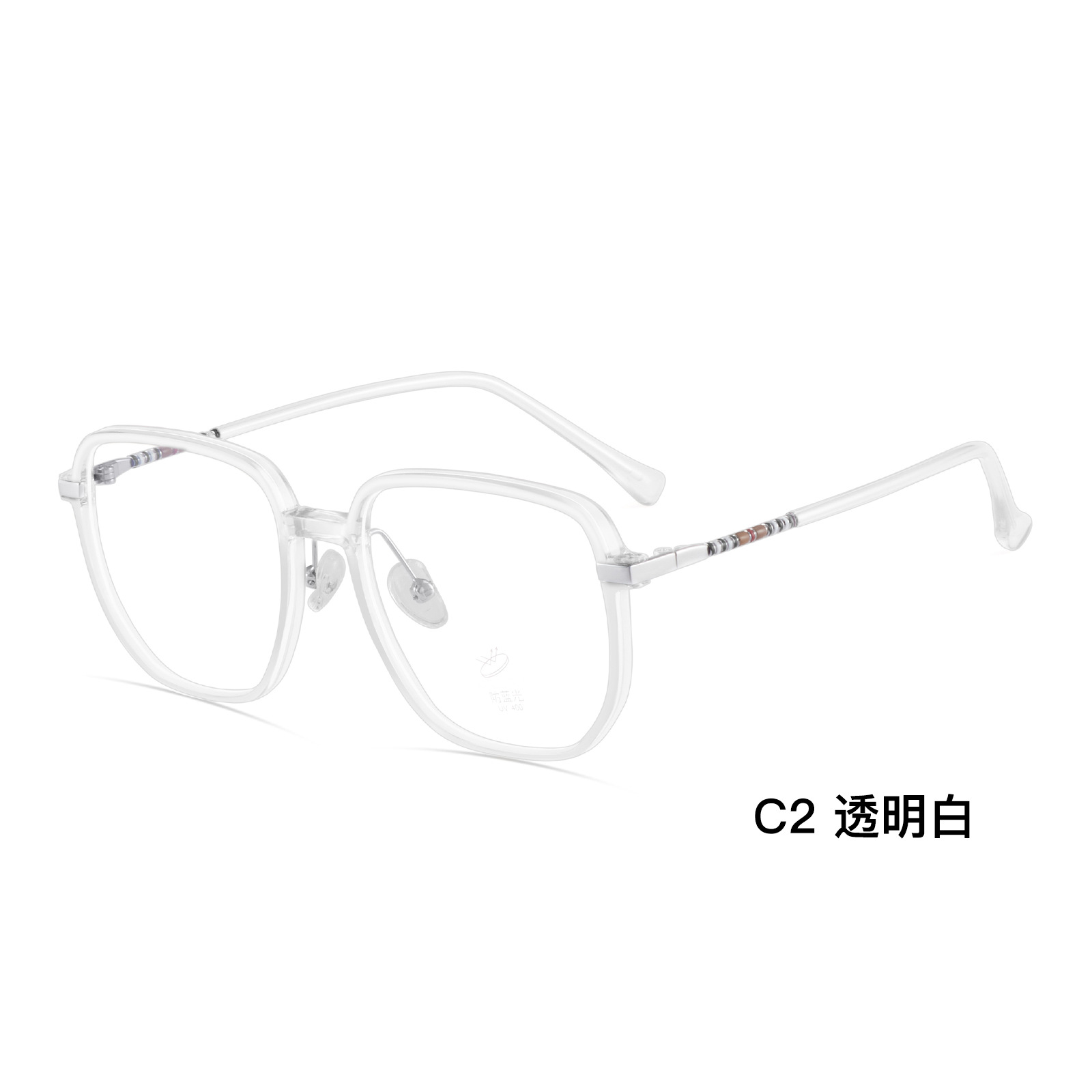 B familia con el mismo estilo retrógrado británico simple TR anti-luz azul marco de gafas de color cuadrado 4mm ancho borde puede ser un espejo al por mayor