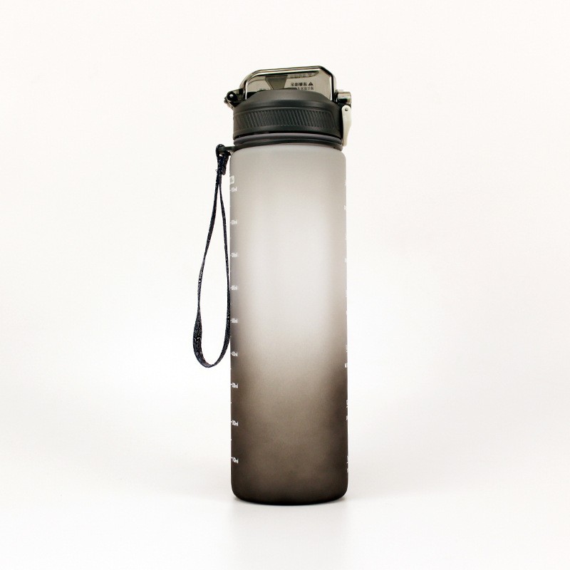 Amazon 1000ml chorro de arena gradiente de agua taza conveniente transfronteriza deportes hervidor Arco Iris taza gran capacidad espacio taza