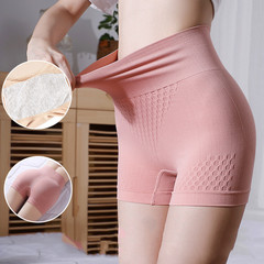 High waist tummy control safety pants for women anti-exposure bottoming boxer shorts two-in-one honeycomb cotton crotch boxer briefs for women