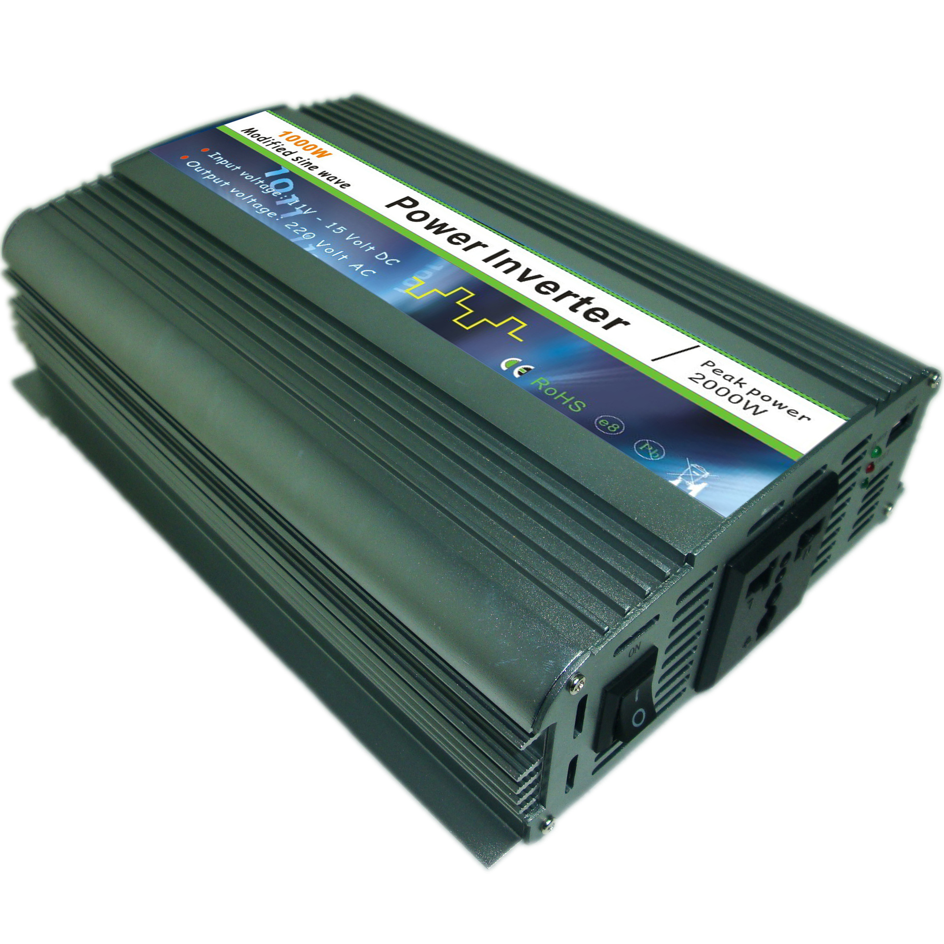 12V逆变器 1000W电压转换器 1500W电源转换器 2000W逆变器 足功率
