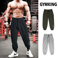 Muscle Men Sports Long Pants Training Basketball Running Loose Korean Style Casual Sweatpants Fashion Trend Fitness Pants