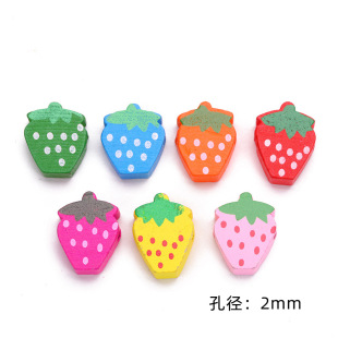 ��ɫ���Ῠͨ�ɐ��¿��ݮ����ľƬ DIY��ͯ�Ʒ�������ľ�鴮��