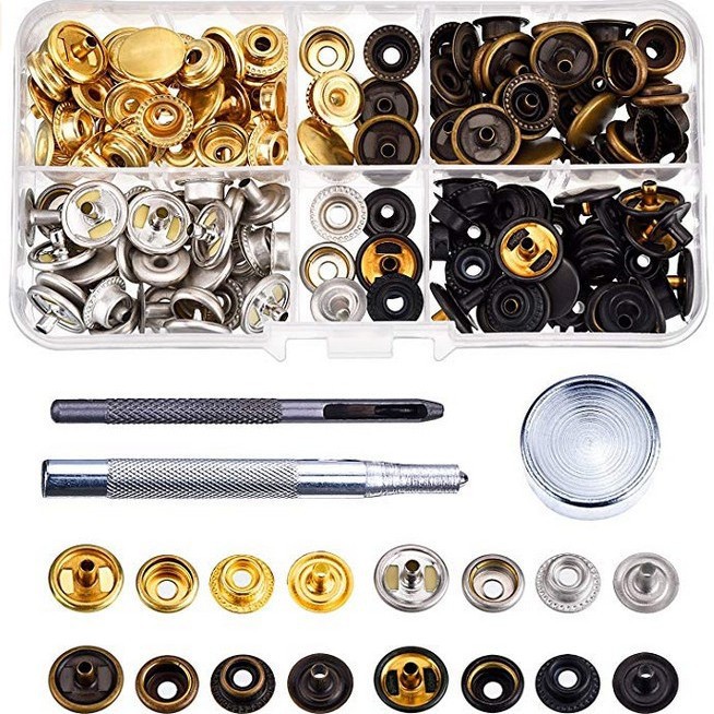箱包金属203大白扣服饰修补紧固件拷钮带工具套装 家纺四件纽扣