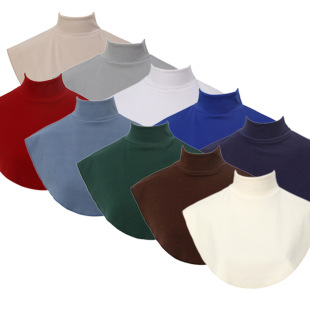Europe and the United States cross-border hot-selling fake collar mid-collar four seasons with German velvet solid color scarf with sweater fake collar for children