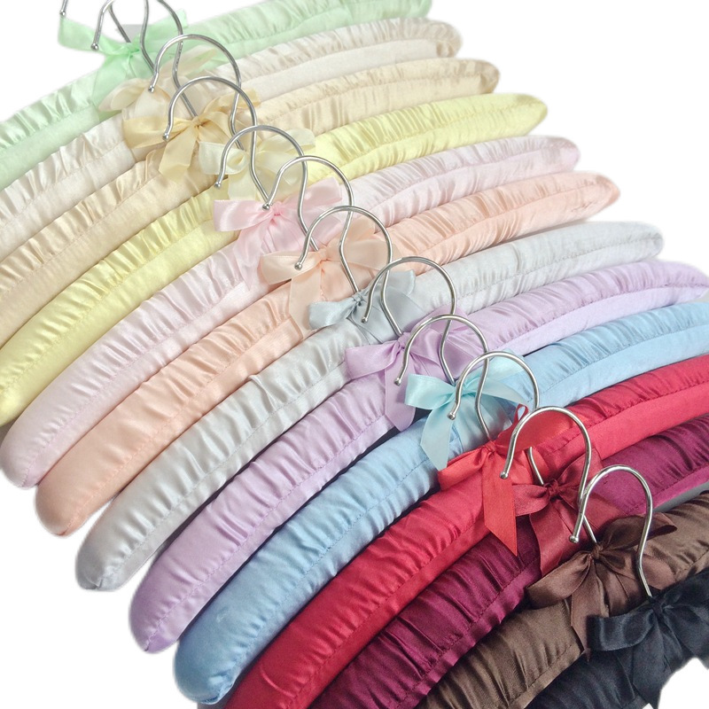 Cloth hanger silk fabric clothes rack sponge hanger Home Hotel Hotel clothes hanger factory wholesale