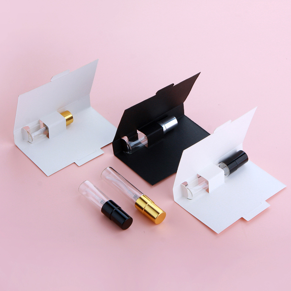 2ml 3ml  5ml 透明玻璃瓶 配纸卡 香水瓶 小样瓶