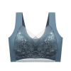 Supporting wireless bra, plus size, with embroidery, beautiful back