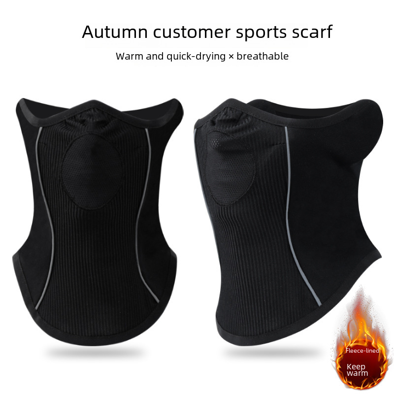 Winter Outdoor Warm Neck Riding Warm Mask Winter fleece-lined Wind-proof Sweat-absorbent Quick-drying Neck Tactical Mask