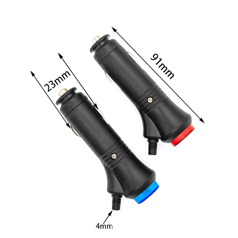 Car cigarette lighter plug with switch 12V cigarette lighter plug red tail cigarette lighter plug