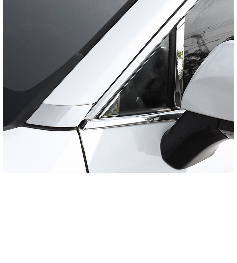 Suitable for 24 Rav4 Window Trim Strips Wilanda Stainless Steel Body Bright Strips Window Modification Accessories