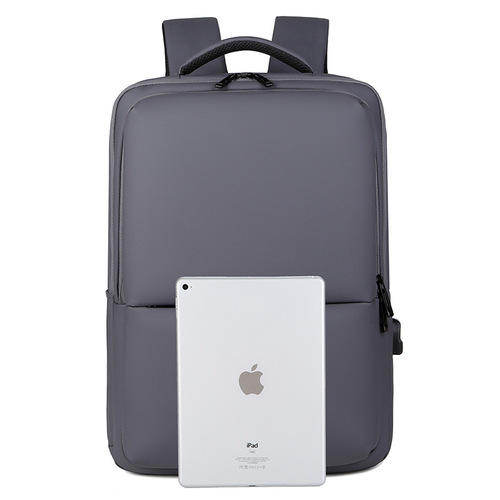 Laptop bag, dual-shoulder backpack for men, large capacity, waterproof Oxford cloth, business and casual men's bag, wholesale with printing