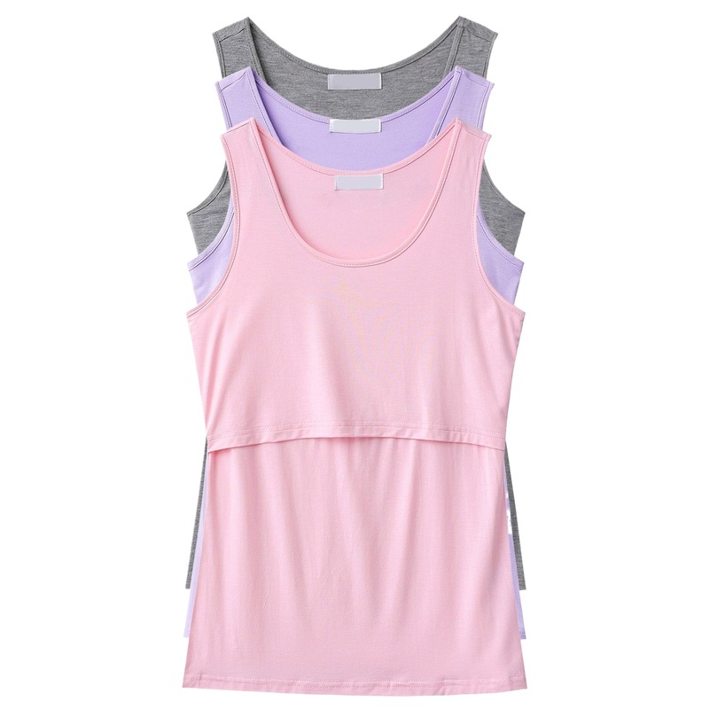夏天薄款百搭显瘦可哺乳背心喂奶衣服月子服时尚潮妈产后哺乳上衣|undefined