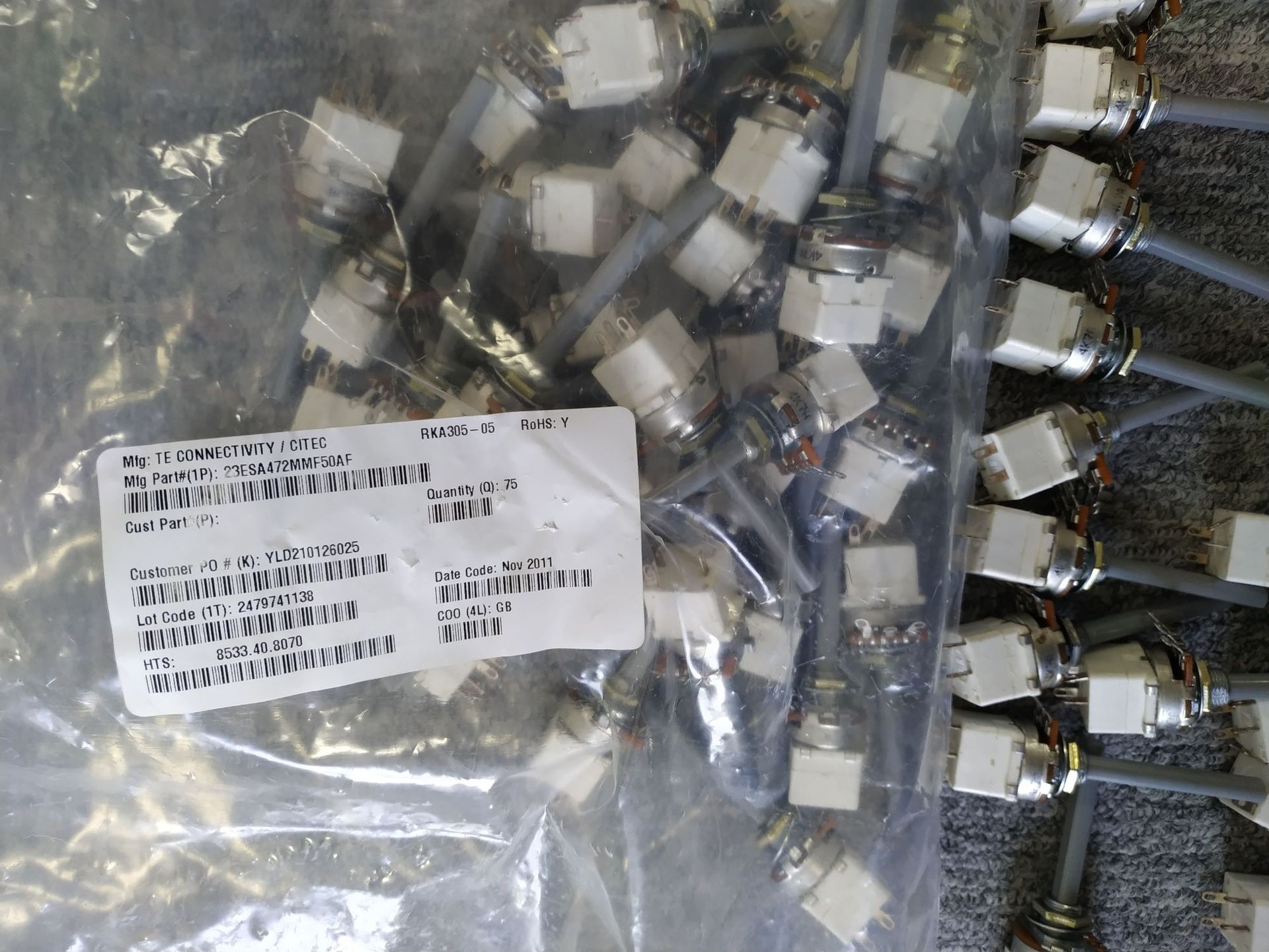 TE Connectivity / Citec 电位计23ESA472MMF50AF进口原装