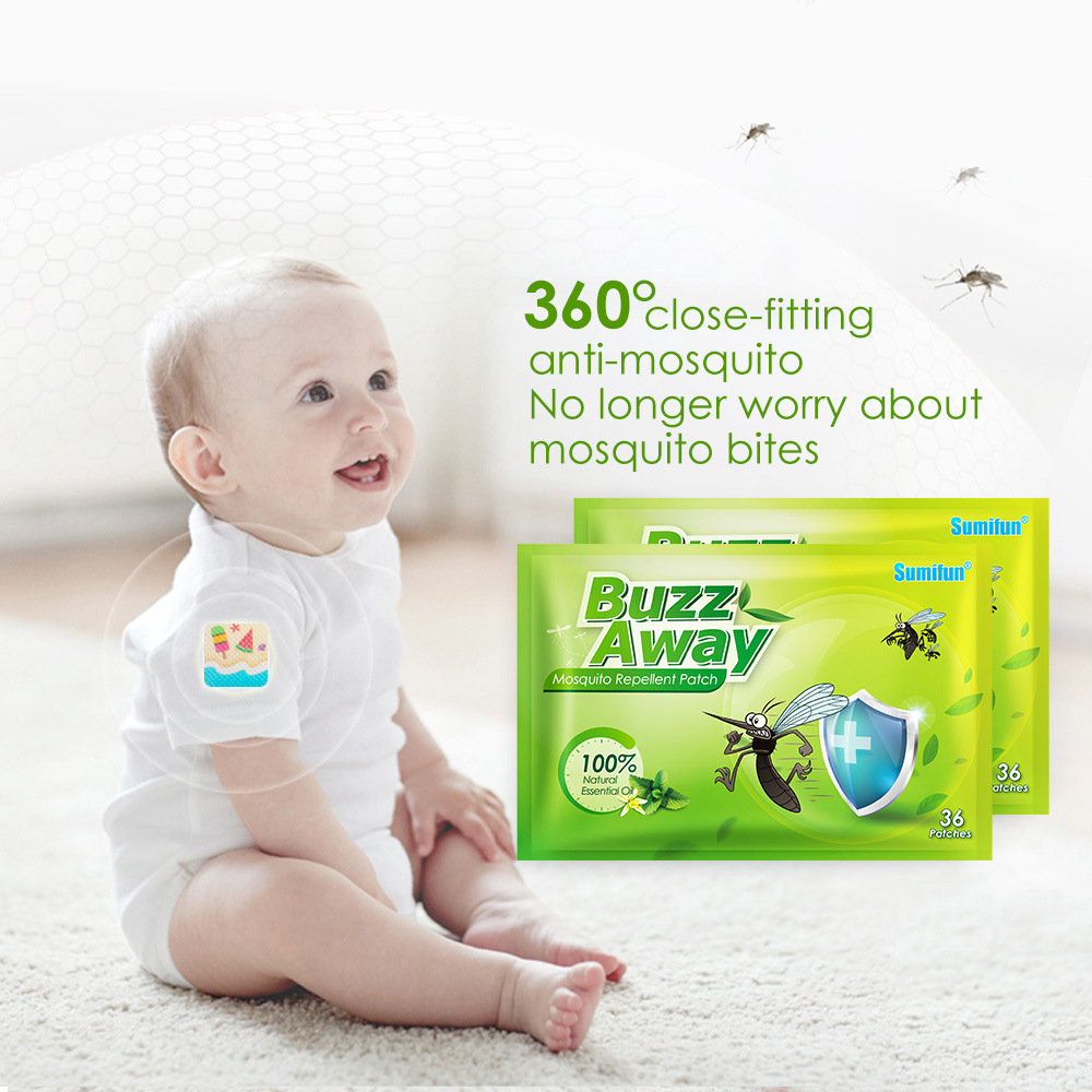 36 Sumifun ointment patches/bag, summer cartoon patch, non-woven mosquito repellent patch K06601_voghion.com
