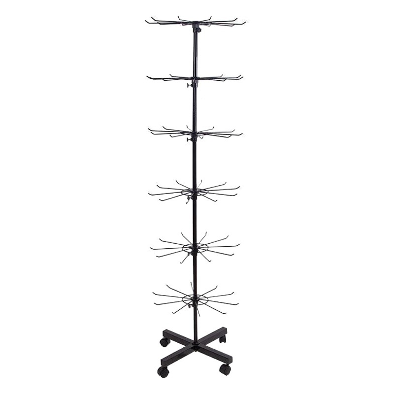 Jewelry display stand scarf mask socks gloves lipstick display stand stall rack rack pulley rotating floor