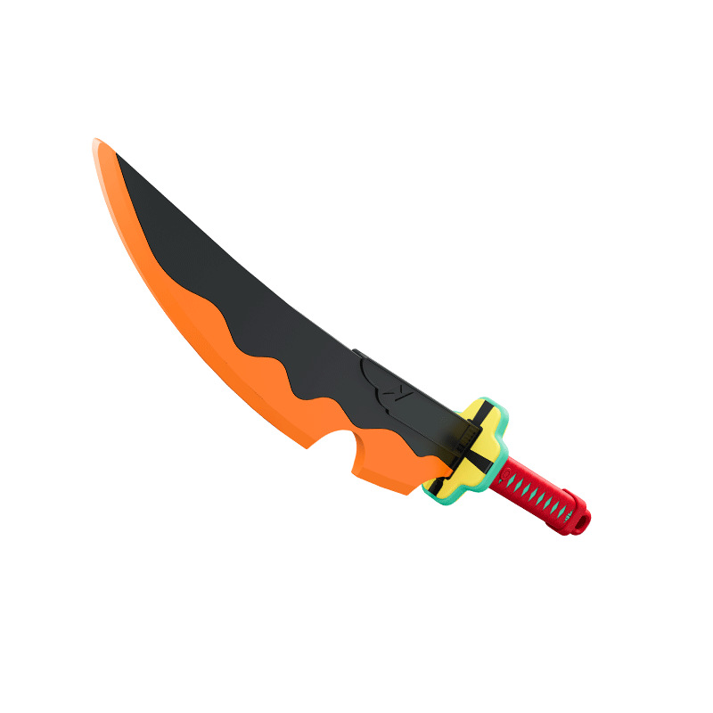 Destrucción de fantasmas cuchillo de doble cuchillo sabre de luz cuchillo de rueda de sol brillante negro tecnología de pulverización juguetes para niños regalos de cumpleaños al por mayor image 5