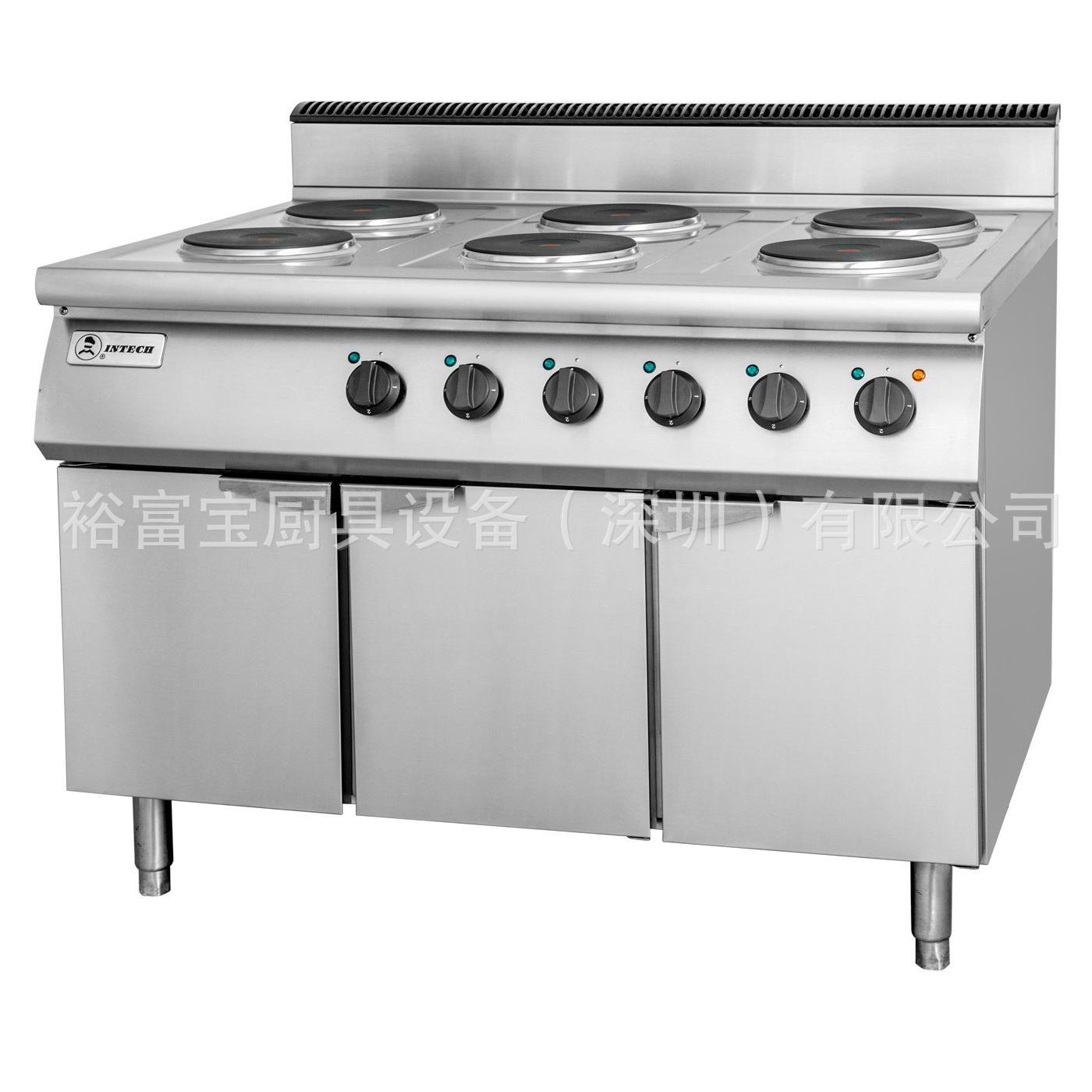 INTECH电热六头平头炉下掩门柜 (850)