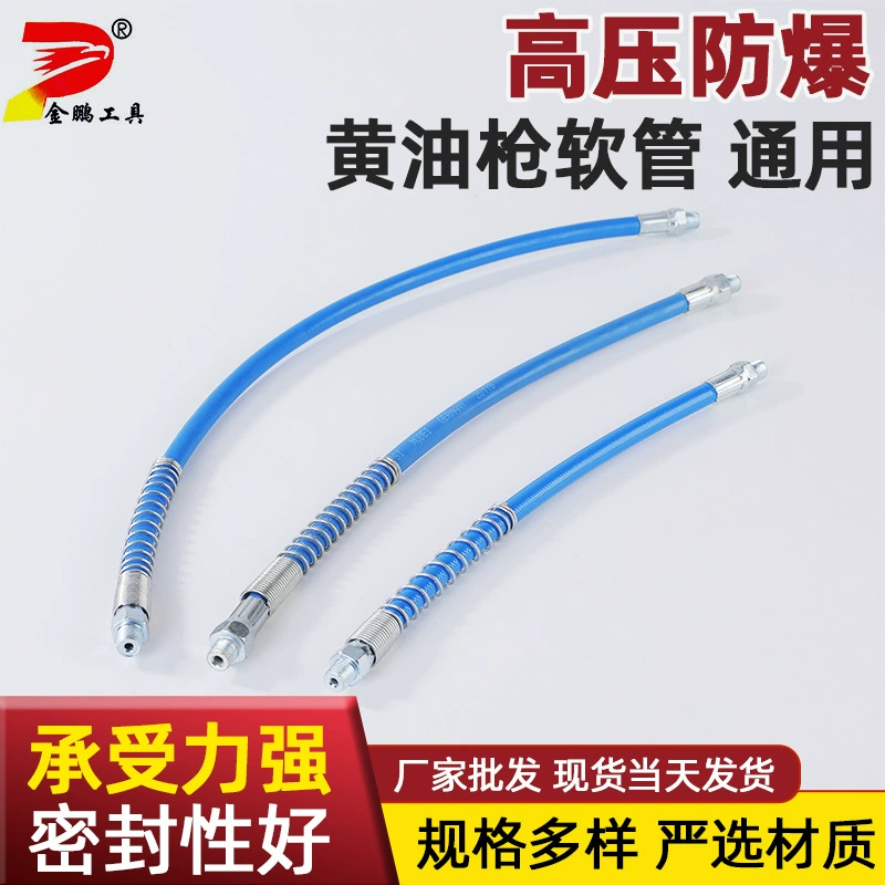 Набор шланга Наполните масляный пистолет шланг Устойчивость к давлению масляный пистолет аксессуары высокого давления масляной трубки с пружинным шлангом