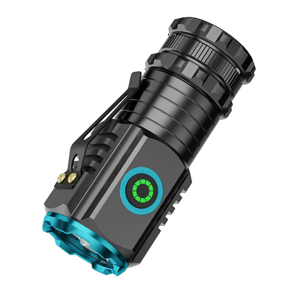 Дитеринг светодиодный фонарик Сильный свет перезаряжаемый супер яркий большой дальний открытый бытовой портативный маленький мини три глаза лампа