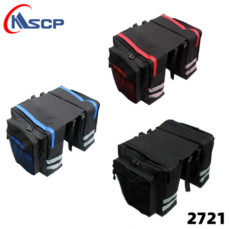 Bicicleta estante trasero bolsa bicicleta de montaña de dos paquetes bicicleta trasera doble paquete bolsa de sillín al por mayor bolsa de coche