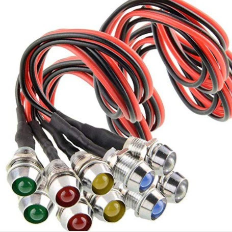 10 шт 12V светодиодный индикатор навигатор направление автомобиля грузовик катер синий красный зеленый желтый белый (пять цветов)