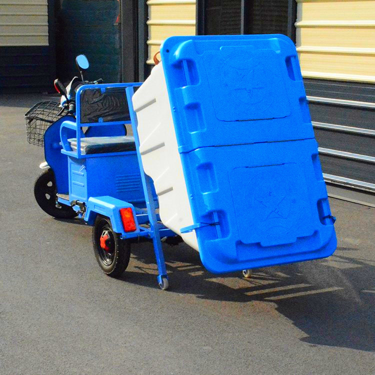 成德 电动塑料保洁车 垃圾车电动三轮清洁车 电动垃圾车清运