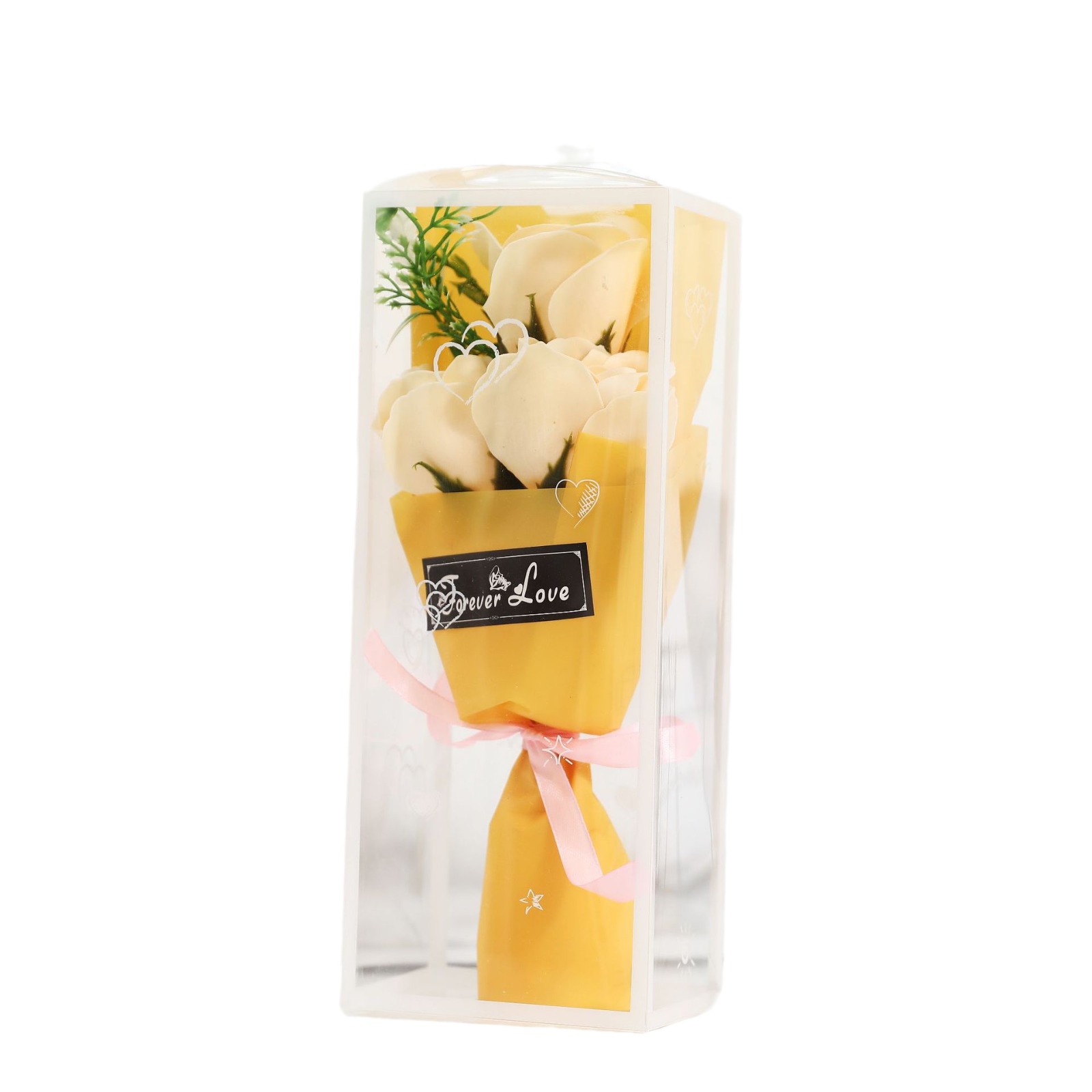 Día DE LA MADRE jabón flor ramo PVC caja de regalo Rosa amor creativo romántico regalo papelería push regalos