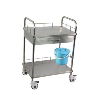 High quality medicine treatment multifunctional stainless steel cart surgical food trolley
