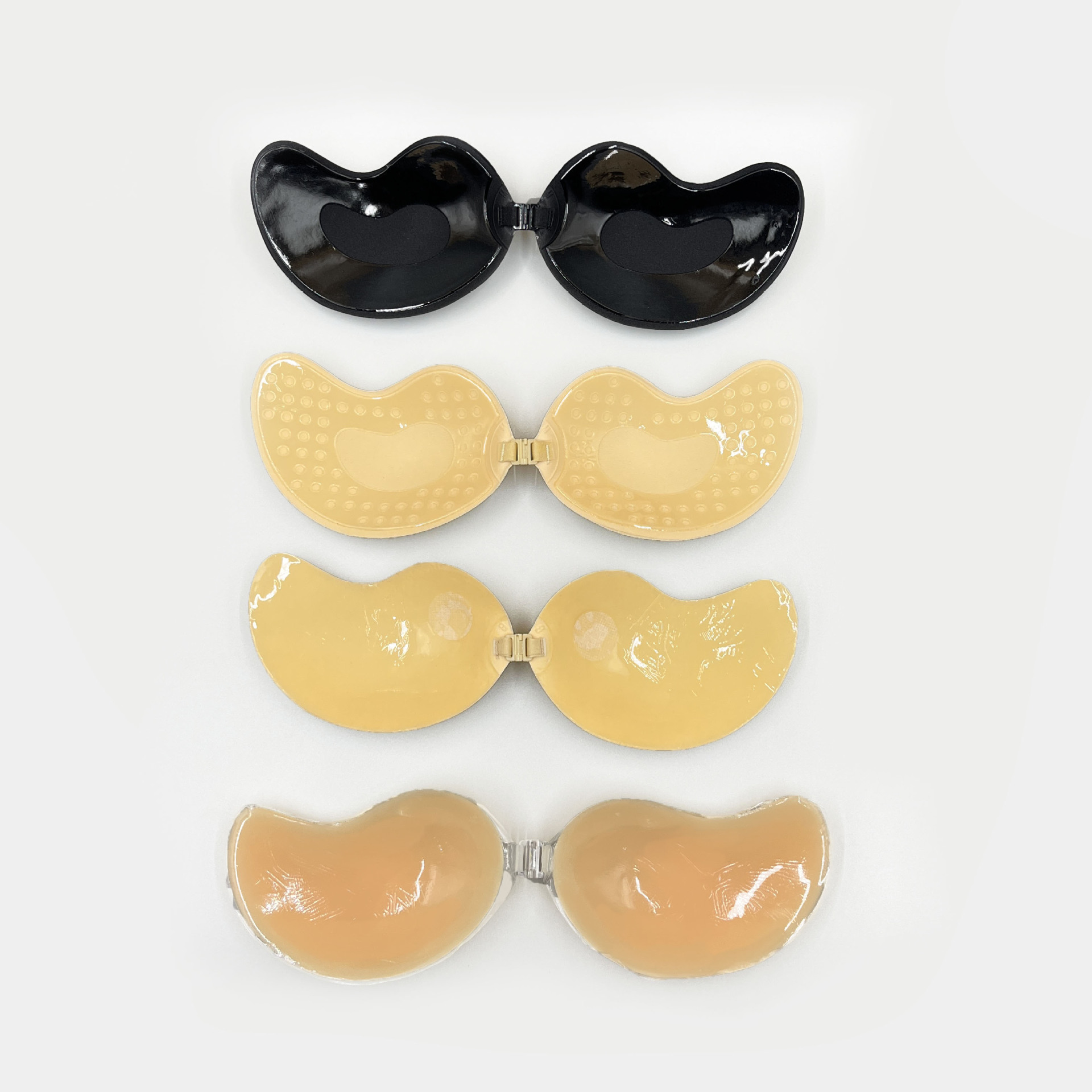 Mango Silicone Invisible Bra Adhesive Pads Daily Fabric Nipple Pads Ultra-Thin Invisible Bra Wholesaler Cross-border