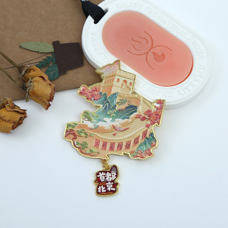 北京冰箱贴城市旅游冰箱贴磁贴装饰北京旅行纪念品木制滴胶冰箱贴|undefined