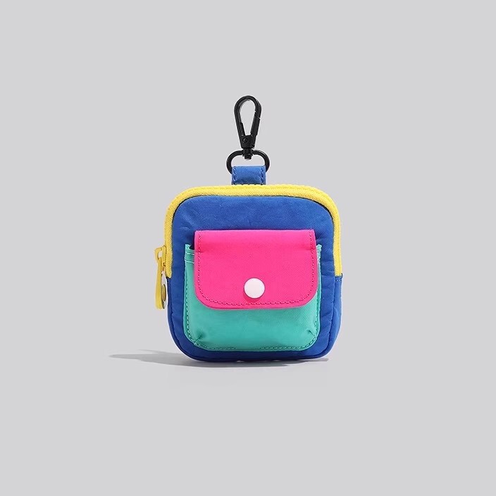 Cross-Border Niche Color-Blocking Mini Portable Storage Bag, Small Hanging Bag, Bluetooth Earphone Case, Lipstick Bag, Coin Purse, Change Pouch Cross-Border Niche Color-Blocking Mini Portable Storage Bag, Small Hanging Bag, Bluetooth Earphone Case, Lipstick Bag, Coin Purse, Change Pouch