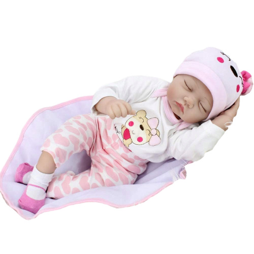 Simulación de cuerpo de tela de vinilo muñeca renacida transfronteriza bebé juguete regalo