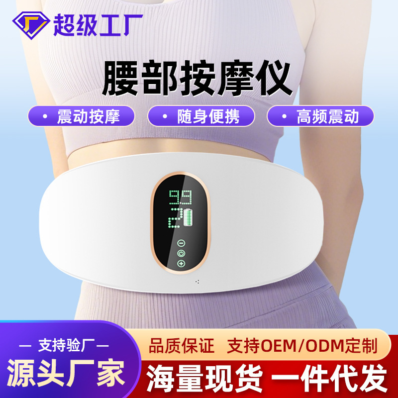 新款跨境按摩腰带健身器材家用充电震动抖抖机多功能腰部按摩仪|undefined