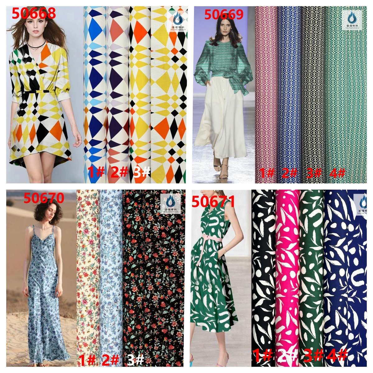 棉绸布人棉碎花印花面料批发连衣裙女装童装睡衣府绸平纹现货供应