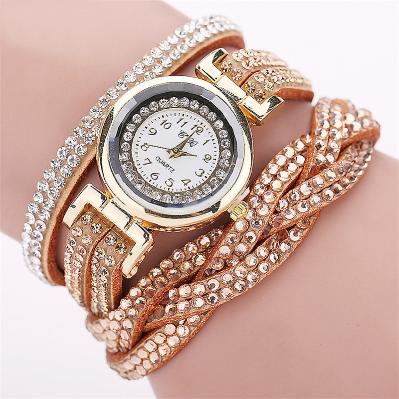 Hot selling gepersonaliseerde twist dames armband horloge Koreaanse fluwelen lus klinknagel armband quartz horloge een generatie van haar_voghion.com