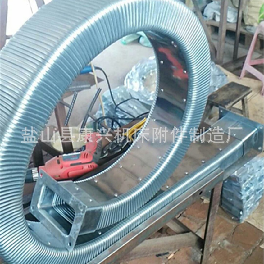 厂家供应机床JR-2型矩形金属软管灵活弯曲机械金属矩形管