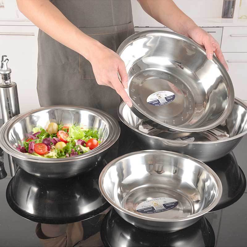 Fregadero de Acero Inoxidable al por Mayor, Fregadero para Sopa Reforzado con Borde Elevado, Fregadero de Cocina para Mezclar, Venta Directa de Fábrica, Logotipo Impreso, Lavabo Doméstico