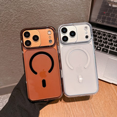 适用iPhone17promax手机壳高透磁吸苹果16简约轻奢透明防摔保护套