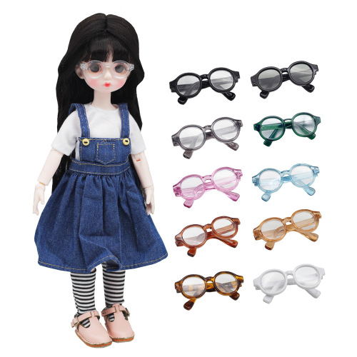 4.5cm glasses 6 points bjd doll plastic glasses 6 points/8 points/12 points bjd doll accessories glasses