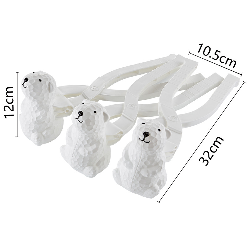 Gran clip de bola de nieve juguetes de nieve niños al aire libre artefacto pato de invierno clip de bola de nieve al por mayor transfronterizo